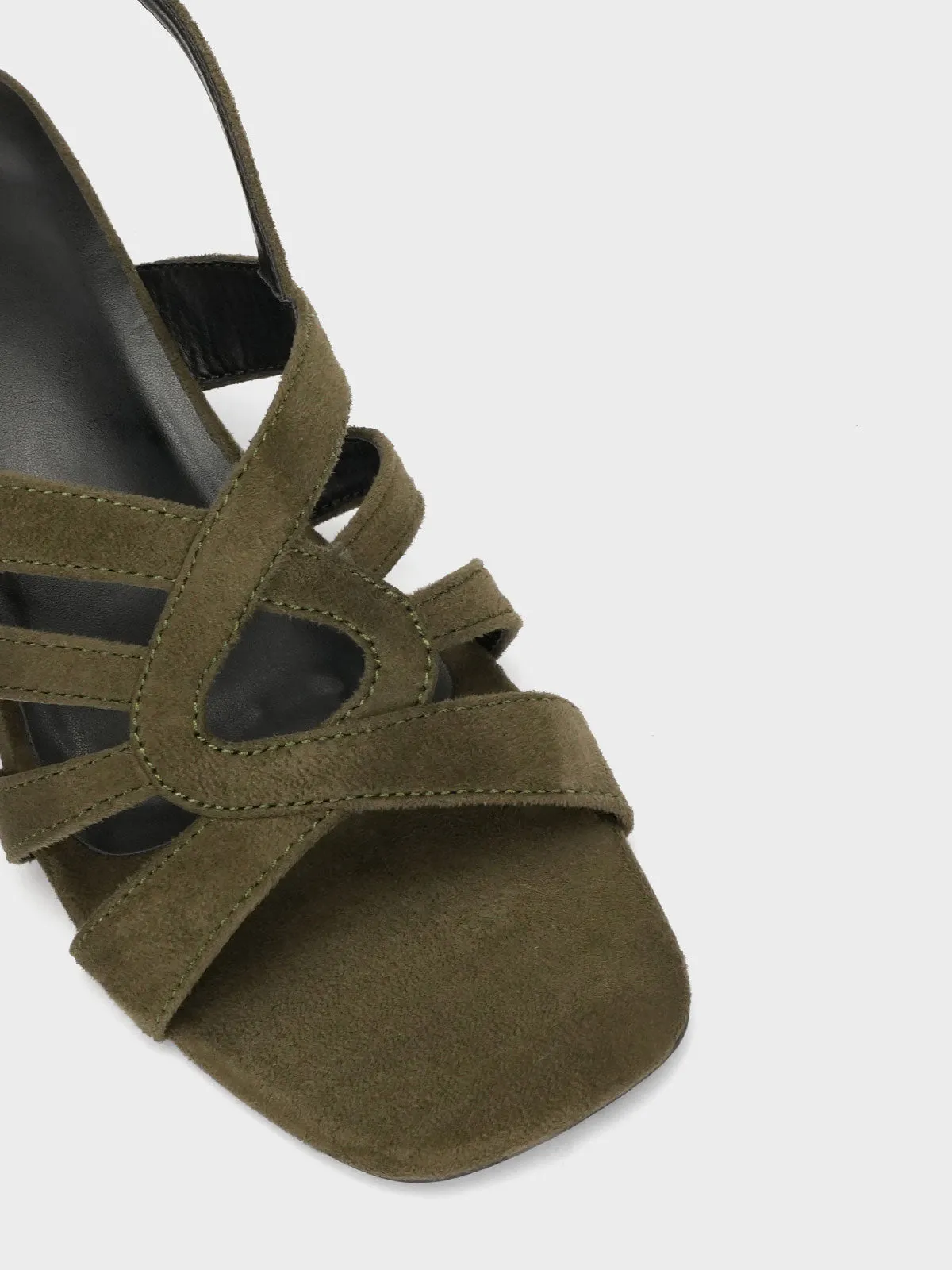Womens "ARIEL" Comfy Block Heel Sandals