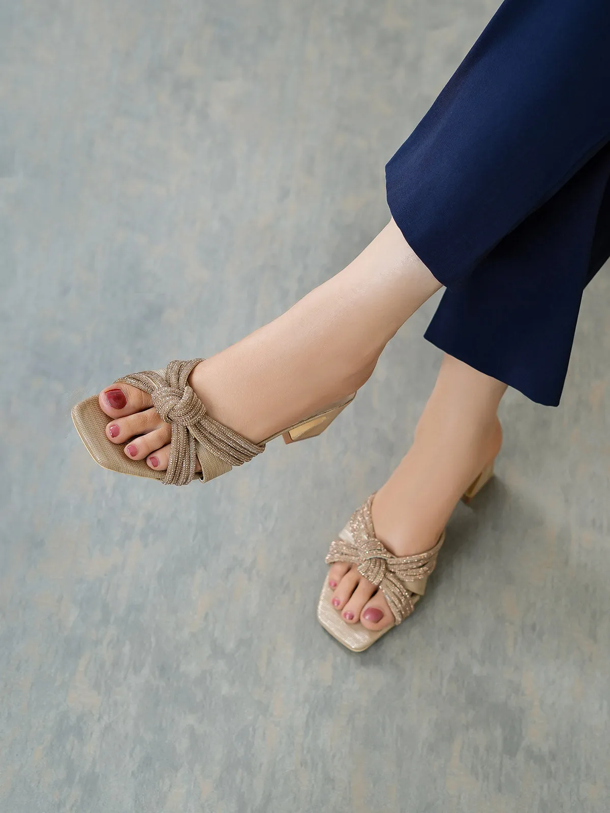Women's "LAZLO" Block Heeled Fancy Sandals