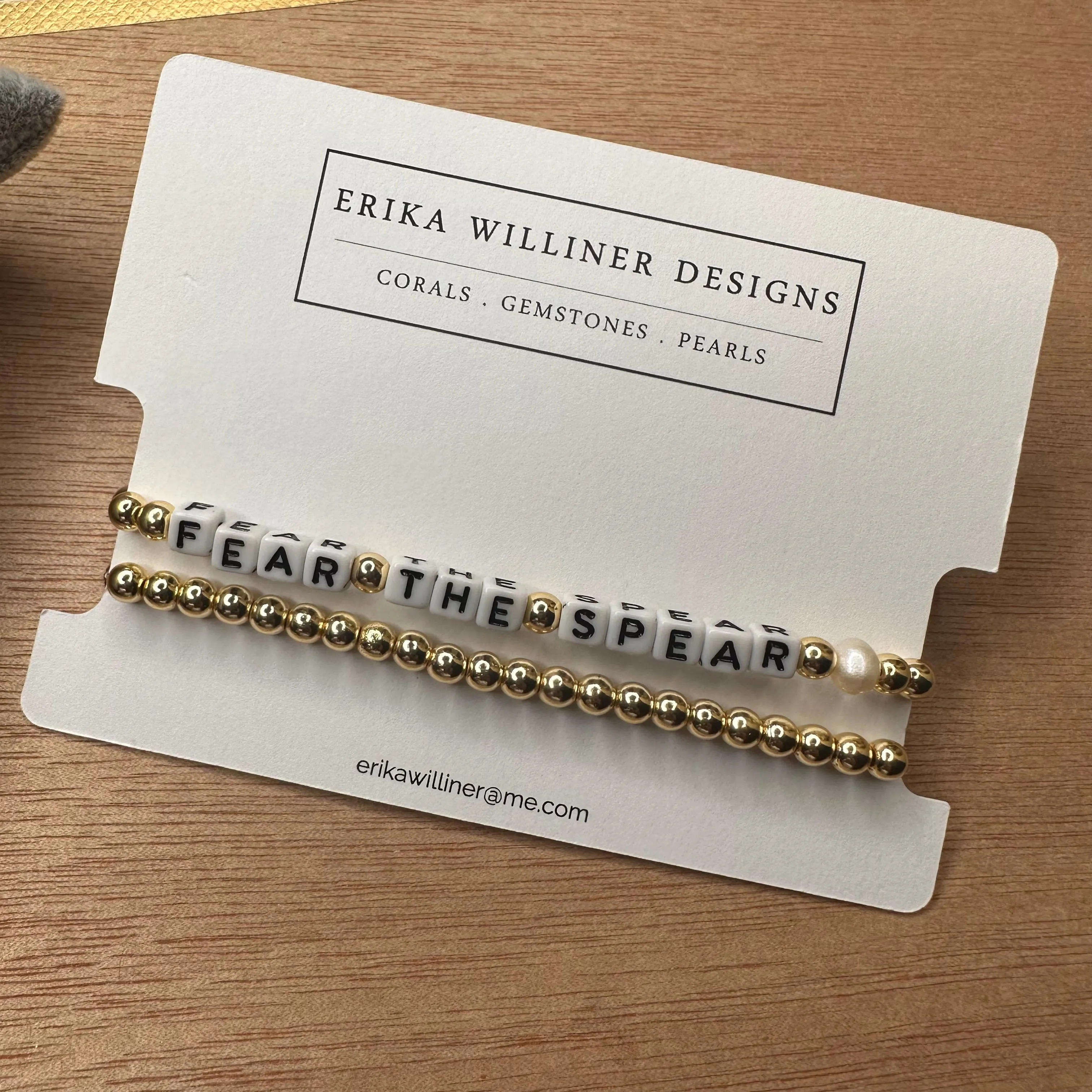 Words Stretchy Bracelets 430-01 | Erika Williner Designs