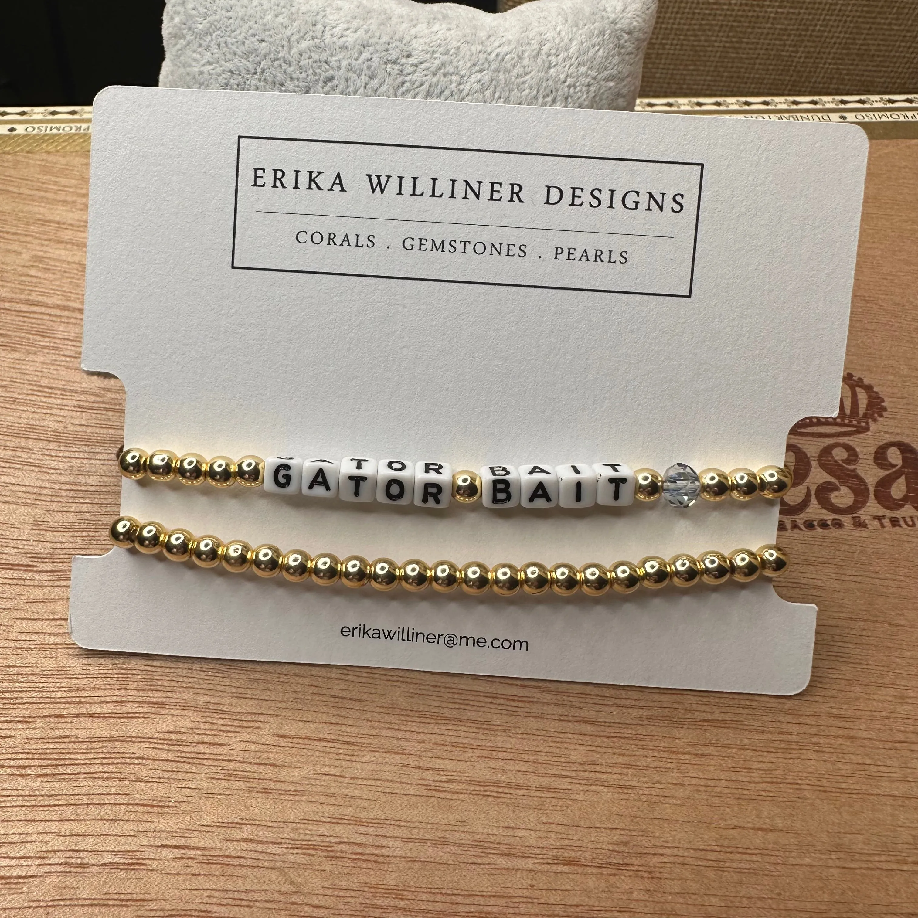 Words Stretchy Bracelets 430-01 | Erika Williner Designs