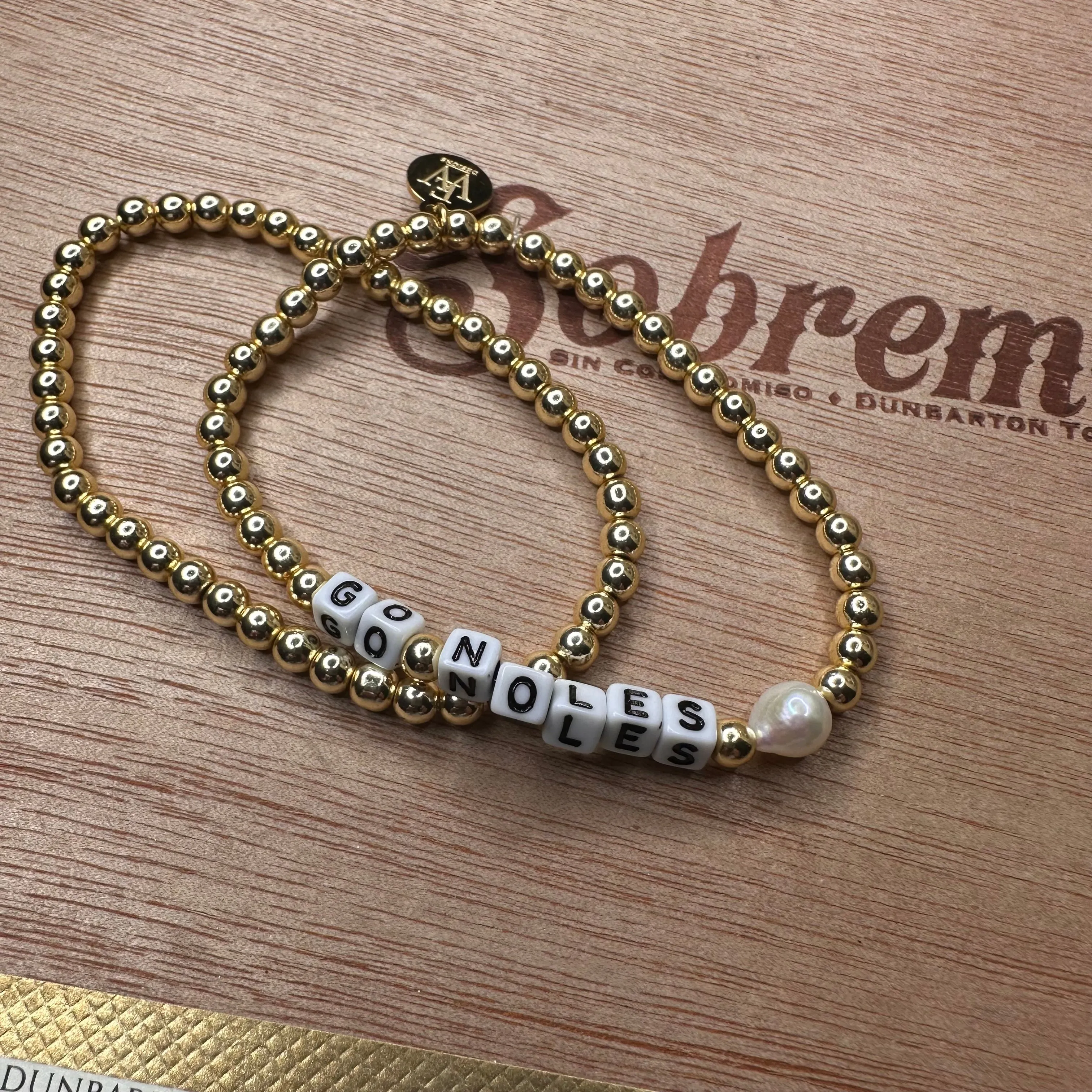 Words Stretchy Bracelets 430-01 | Erika Williner Designs