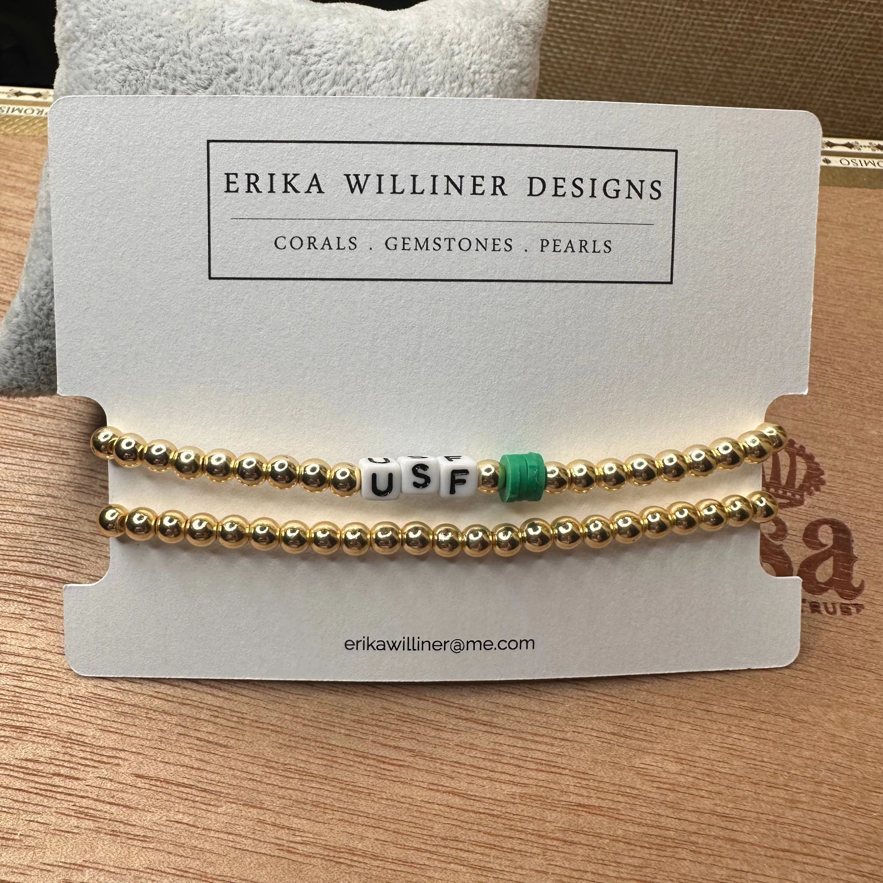 Words Stretchy Bracelets 430-01 | Erika Williner Designs
