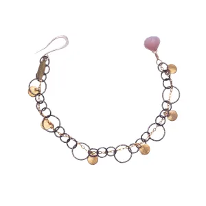 Woven Chain Bracelet with Sapphire