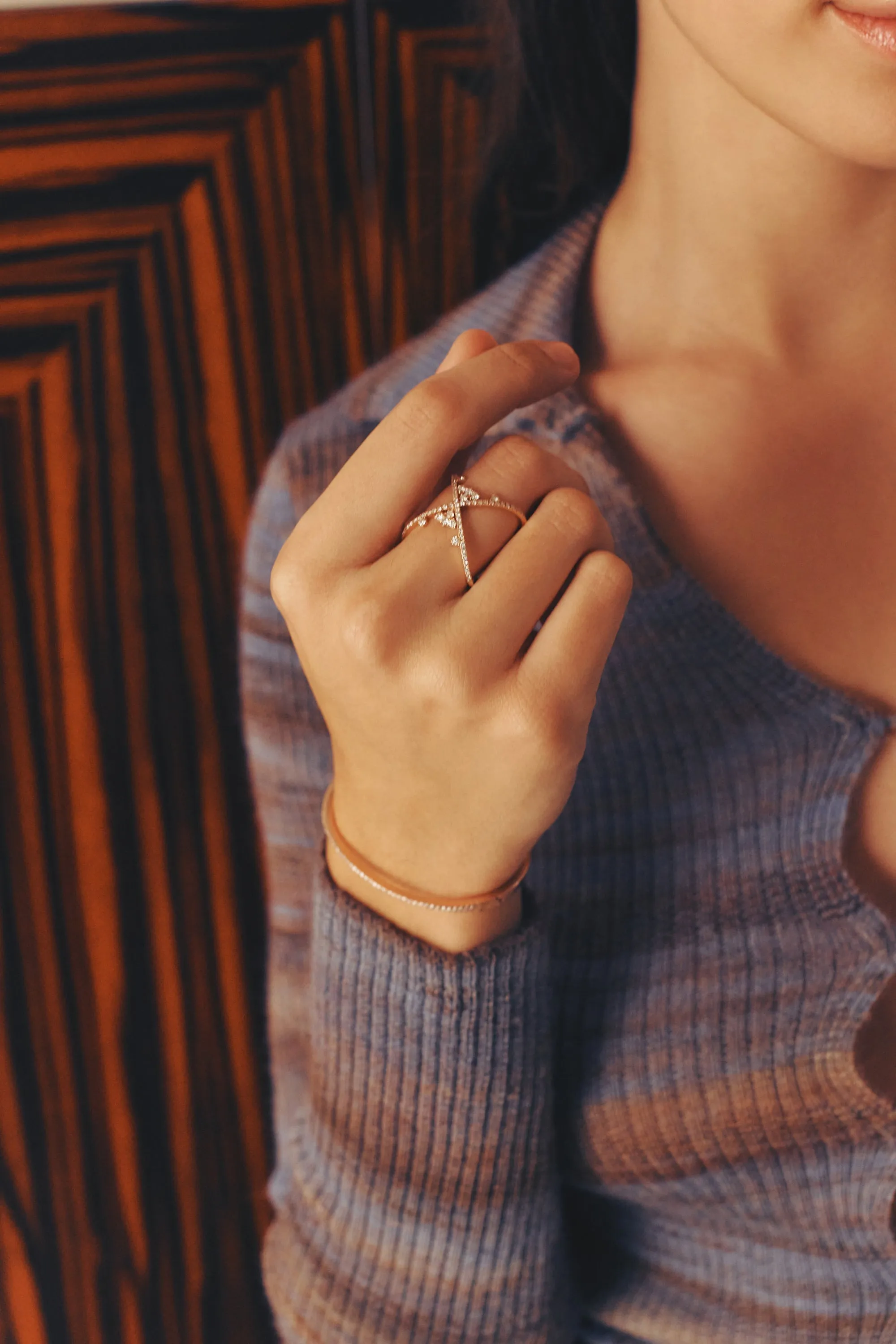 X Diamond Ring